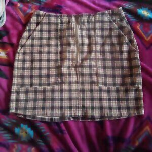 Wild Fable Plaid Mini Skirt